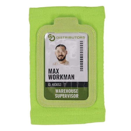Ergodyne Lime Wrist ID Badge Holder 3388